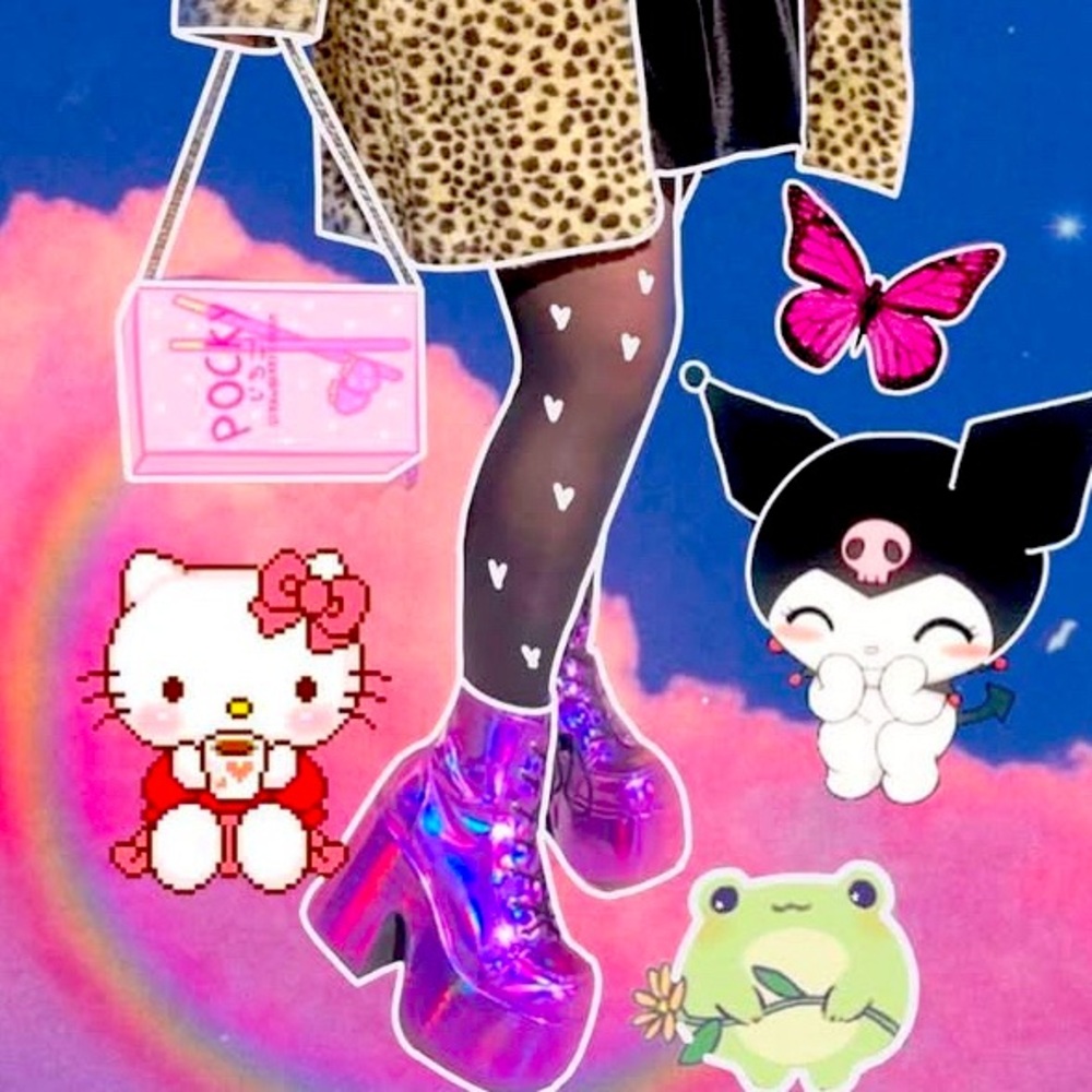 Demonia Purple Platforms